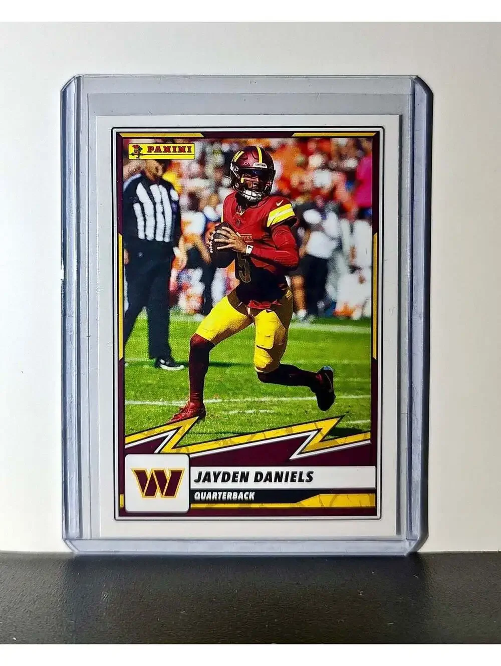 Jayden Daniels 2025 Panini NFL #1 Sticker Card Washington Commanders